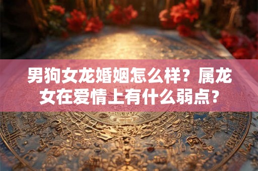男狗女龙婚姻怎么样？属龙女在爱情上有什么弱点？