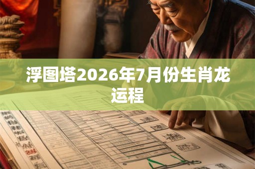 浮图塔2026年7月份生肖龙运程