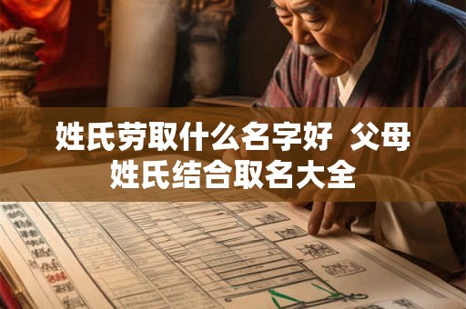 姓氏劳取什么名字好  父母姓氏结合取名大全