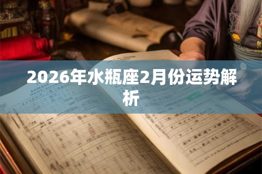 2026年水瓶座2月份运势解析