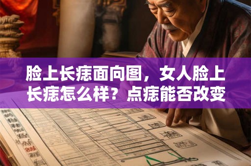 脸上长痣面向图，女人脸上长痣怎么样？点痣能否改变一个人的命运？