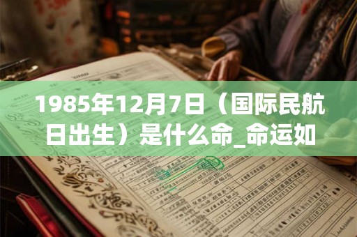 1985年12月7日（国际民航日出生）是什么命_命运如何