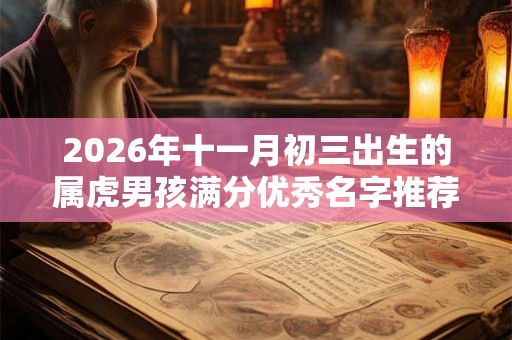 2026年十一月初三出生的属虎男孩满分优秀名字推荐