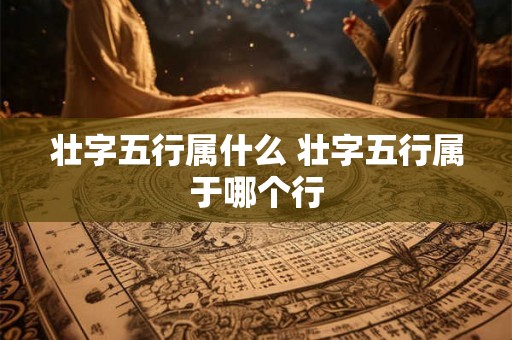 壮字五行属什么 壮字五行属于哪个行 壮字五行属什么 壮字五行属于哪个行