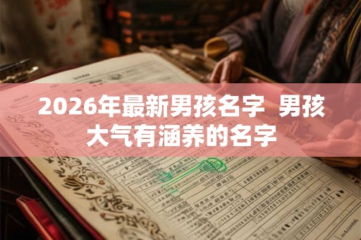 2026年最新男孩名字 男孩大气有涵养的名字 2026年最新男孩名字 男孩大气有涵养的名字