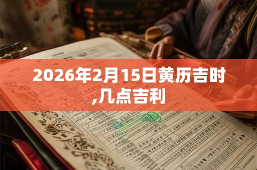 2026年2月15日黄历吉时,几点吉利