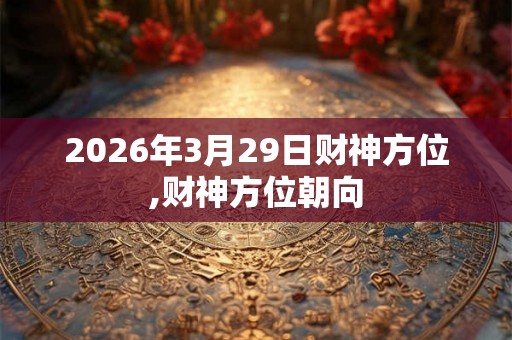 2026年3月29日财神方位,财神方位朝向