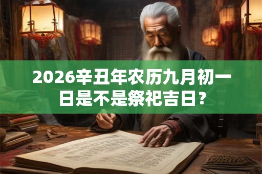 2026辛丑年农历九月初一日是不是祭祀吉日？
