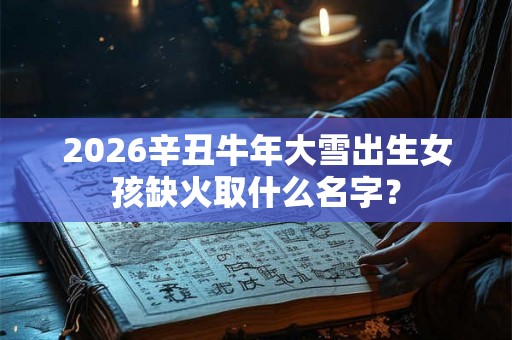 2026辛丑牛年大雪出生女孩缺火取什么名字？