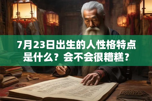 7月23日出生的人性格特点是什么？会不会很糟糕？