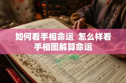 如何看手相命运  怎么样看手相图解算命运