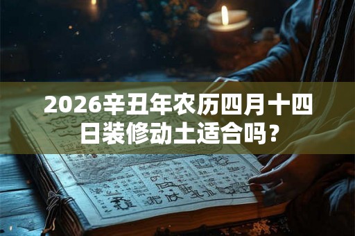 2026辛丑年农历四月十四日装修动土适合吗？