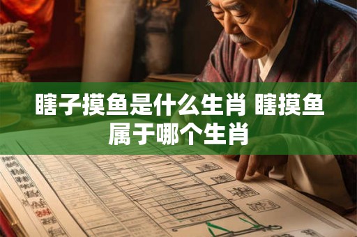 瞎子摸鱼是什么生肖 瞎摸鱼属于哪个生肖