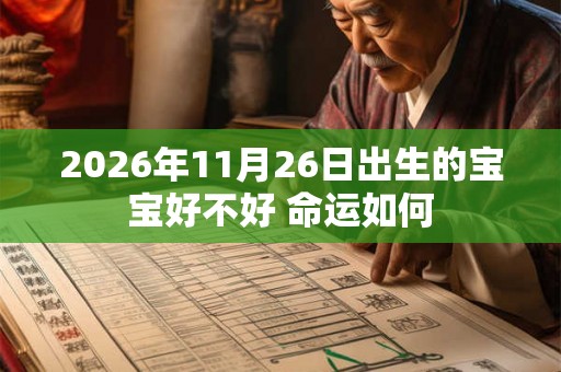 2026年11月26日出生的宝宝好不好 命运如何 2026年11月26日出生的宝宝好不好 命运如何