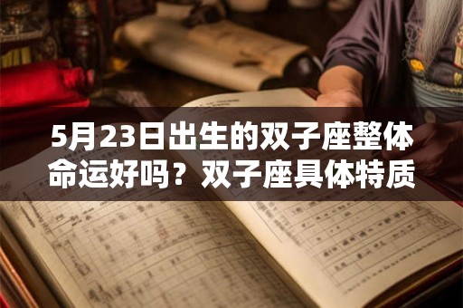 5月23日出生的双子座整体命运好吗？双子座具体特质