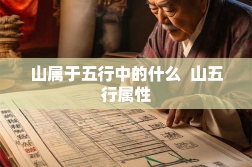 山属于五行中的什么  山五行属性