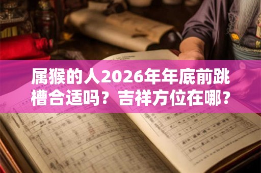 属猴的人2026年年底前跳槽合适吗？吉祥方位在哪？