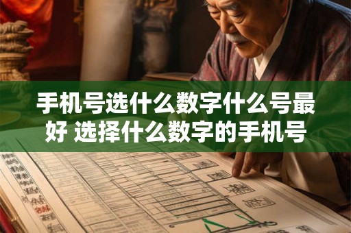 手机号选什么数字什么号最好 选择什么数字的手机号最佳