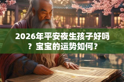 2026年平安夜生孩子好吗?宝宝的运势如何? 2026年平安夜生孩子好吗?宝宝的运势如何?