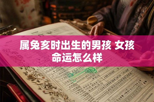 属兔亥时出生的男孩 女孩命运怎么样 属兔亥时出生的男孩 女孩命运怎么样