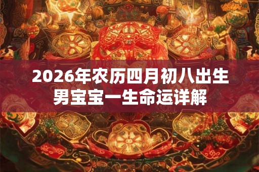 2026年农历四月初八出生男宝宝一生命运详解