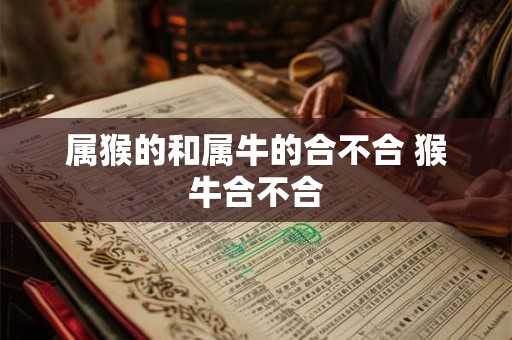 属猴的和属牛的合不合 猴牛合不合