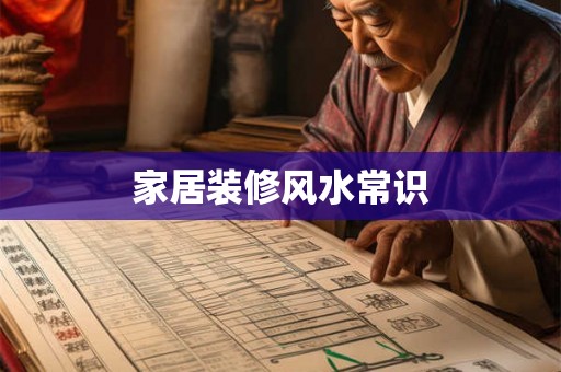 家居装修风水常识