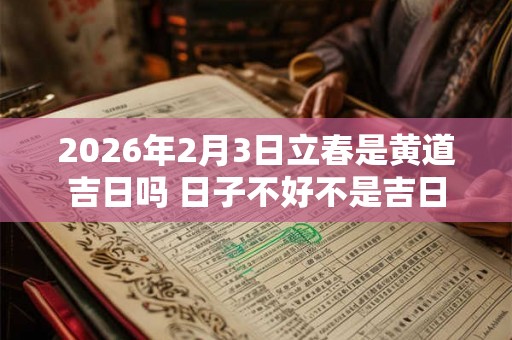 2026年2月3日立春是黄道吉日吗 日子不好不是吉日