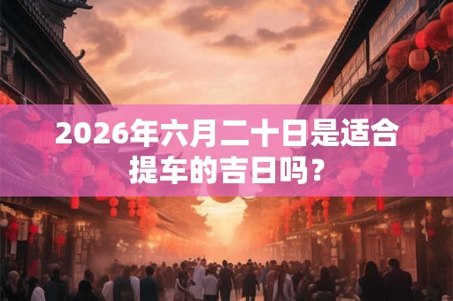 2026年六月二十日是适合提车的吉日吗？
