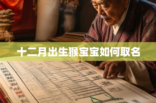 十二月出生猴宝宝如何取名