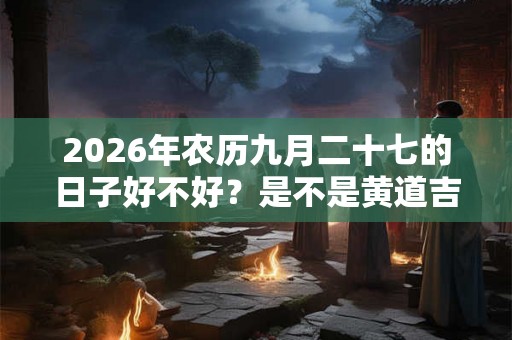 2026年农历九月二十七的日子好不好？是不是黄道吉日？