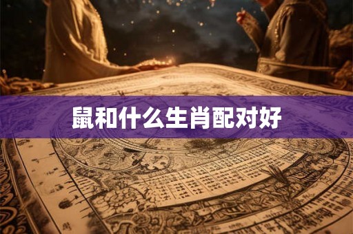 鼠和什么生肖配对好