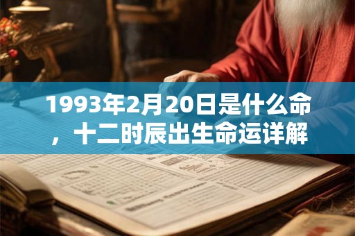 1993年2月20日是什么命，十二时辰出生命运详解