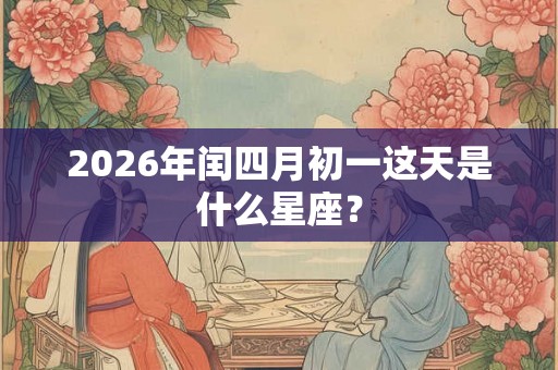 2026年闰四月初一这天是什么星座? 2026年闰四月初一这天是什么星座?