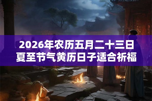 2026年农历五月二十三日夏至节气黄历日子适合祈福? 2026年农历五月二十三日夏至节气黄历日子适合祈福?