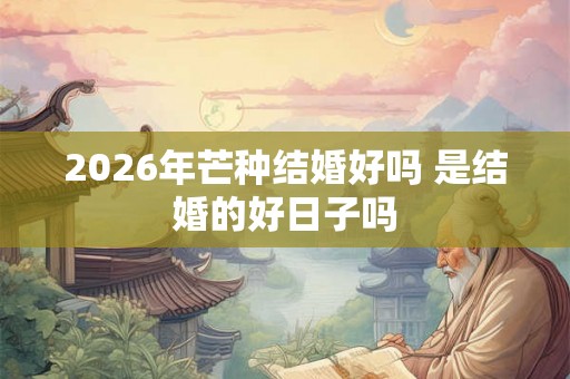 2026年芒种结婚好吗 是结婚的好日子吗 2026年芒种结婚好吗 是结婚的好日子吗