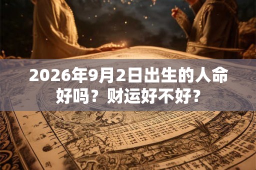 2026年9月2日出生的人命好吗？财运好不好？