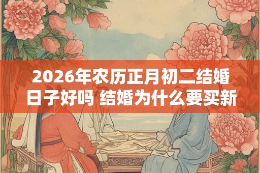 2026年农历正月初二结婚日子好吗 结婚为什么要买新床