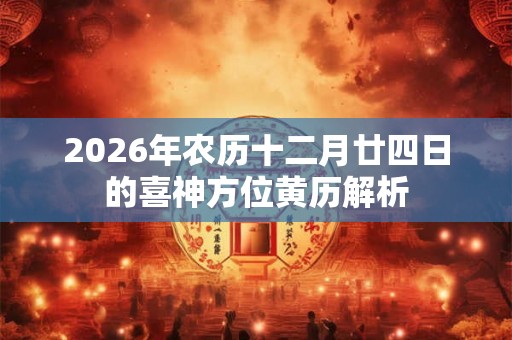 2026年农历十二月廿四日的喜神方位黄历解析