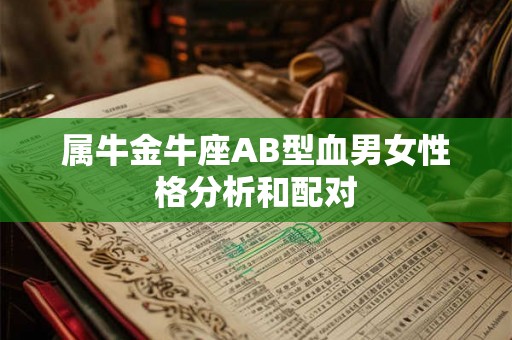 属牛金牛座AB型血男女性格分析和配对