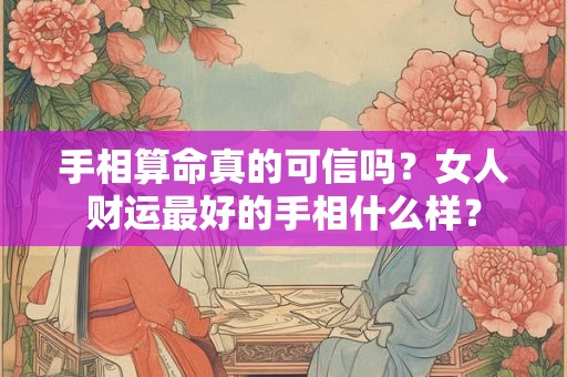 手相算命真的可信吗？女人财运最好的手相什么样？