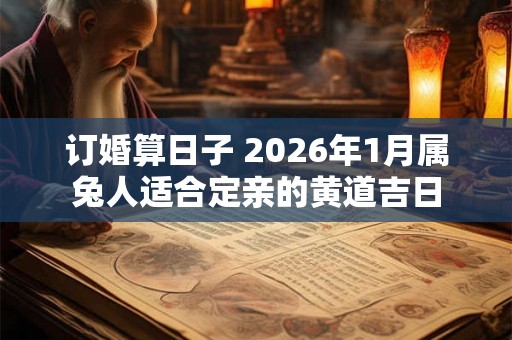 订婚算日子 2026年1月属兔人适合定亲的黄道吉日