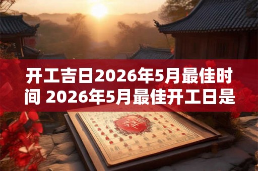 开工吉日2026年5月最佳时间 2026年5月最佳开工日是哪天 开工吉日2026年5月最佳时间 2026年5月最佳开工日是哪天