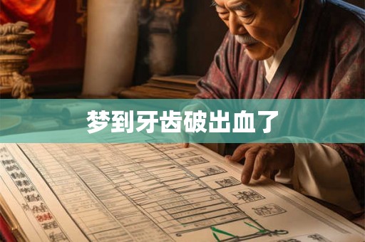梦到牙齿破出血了
