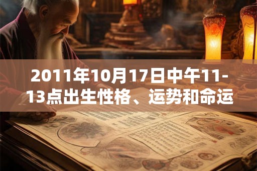 2011年10月17日中午11-13点出生性格、运势和命运 2011年10月17日中午11-13点出生性格、运势和命运