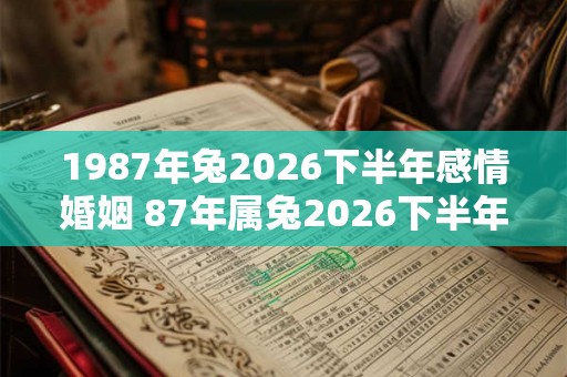 1987年兔2026下半年感情婚姻 87年属兔2026下半年婚姻幸福吗