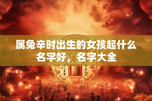 属兔辛时出生的女孩起什么名字好,名字大全 属兔辛时出生的女孩起什么名字好,名字大全