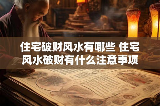 住宅破财风水有哪些 住宅风水破财有什么注意事项