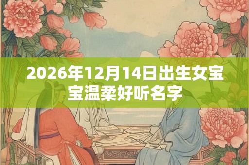 2026年12月14日出生女宝宝温柔好听名字