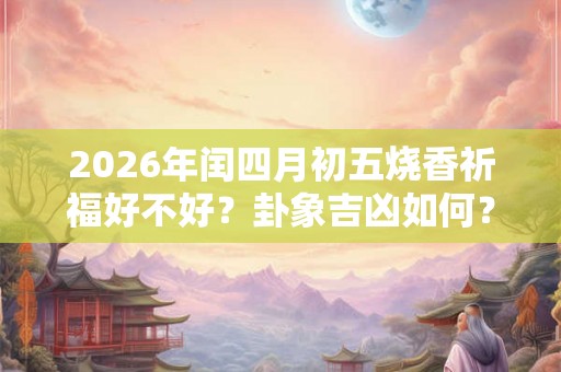 2026年闰四月初五烧香祈福好不好？卦象吉凶如何？